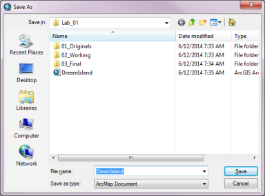 file save as menu