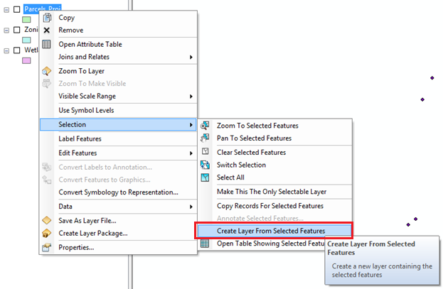 Create Layer From Selected Features