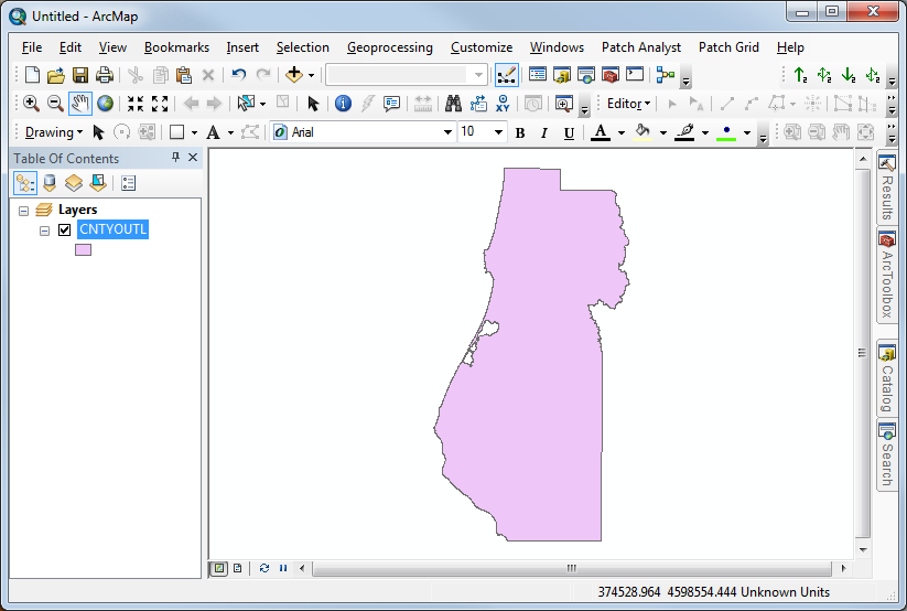 Humboldt County with the spatial reference undefined