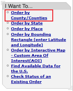 Order by Country/Counties