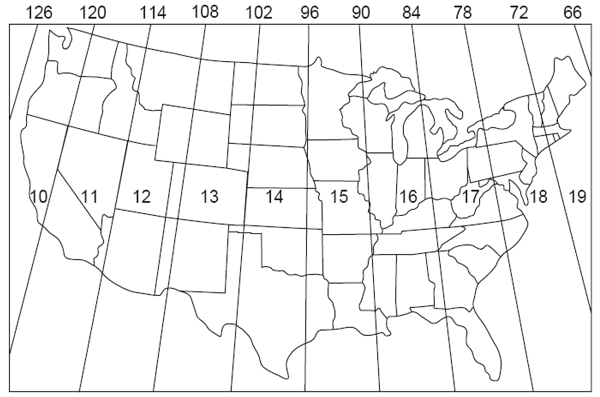 CONUS UTM Zones