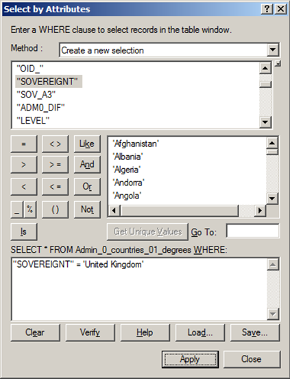 Select by Attributes